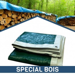Bâche spéciale bois – Imperméable – Vert – 140 g/m²