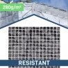Bâche armée d'échafaudage - Translucide - 280 g/m² - 3,20 m x 20 m