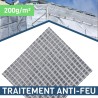 Bâche armée d'échafaudage - 200 g/m² - Traité anti-feu B1