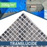 Bâche armée de couverture - 200 g/m² - Translucide - Puit de lumière