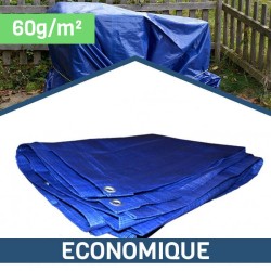 Bâche pour Matériel et Bois – 60 g/m² - Bleu