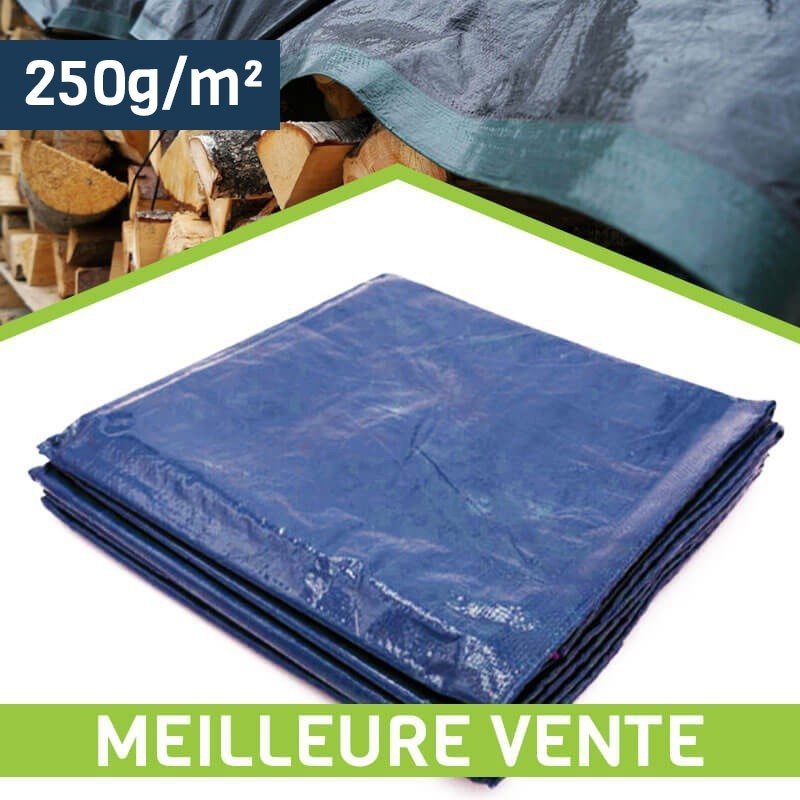 Bâche de protection polyvalente - 250 g/m² - Choix des professionnels