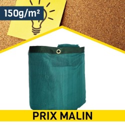 Filet de benne - 150 g/m² - Vert - Sans sandow - Petit prix