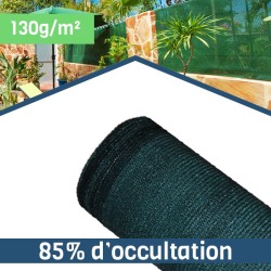 Filet brise-vue vert/noir - 85% d'occultation