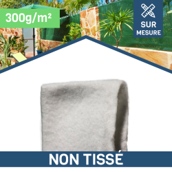 Géotextile non tissé blanc - 300g/m² - Sur mesure
