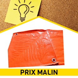 Bâche polyvalente orange -...