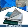 Bâche de couverture économique – Pour toiture – Vert – 140 g/m²