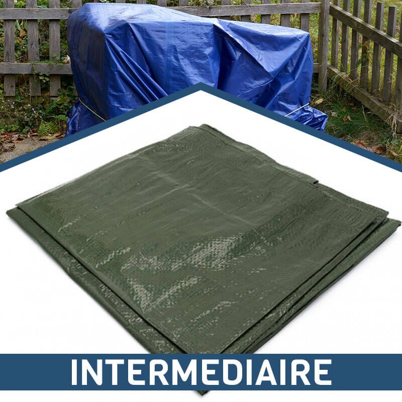 Bâche de protection Bois et Matériel - Qualité intermédiaire - 150 g/m²