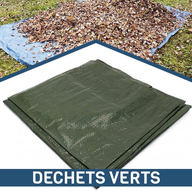 Bâche - Ramassage de déchets verts